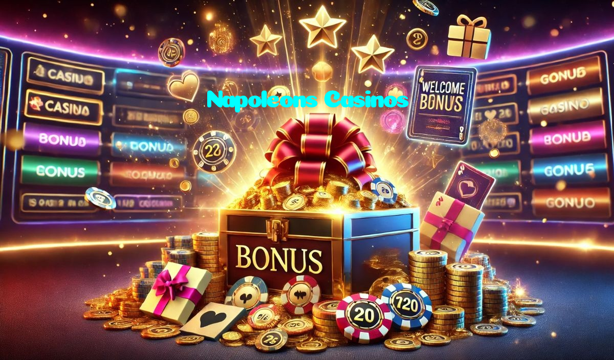 Napoleons Casinos casino presented on mobile device in Pakistan with slots and live games
