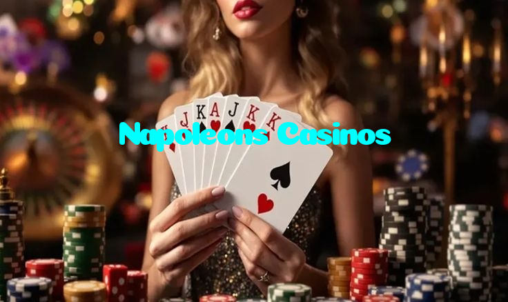 Napoleons Casinos casino presented on mobile device in Pakistan with slots and live games